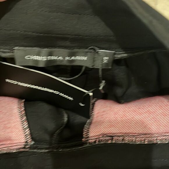 Black and red joggers by Christina Karin, iconic Chicago designer. size XS new - Picture 4 of 6